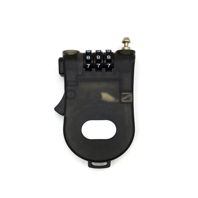 ERCRYSTO Crysto 3-Foot Retractable Cable Password Lock (Black) - Image 1